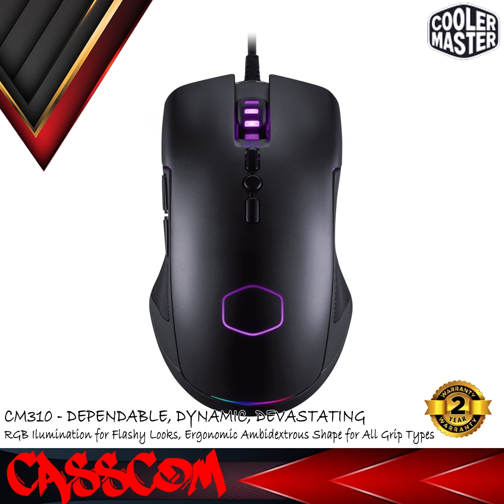 Jual Cooler Master Mouse Gaming CM310 KKWO2 - RGB Mouse Ergonomic CM ...