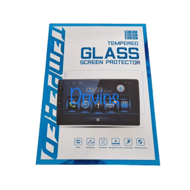 Jual Tempered Glass Screen Protector Anti Gores Head Unit 9