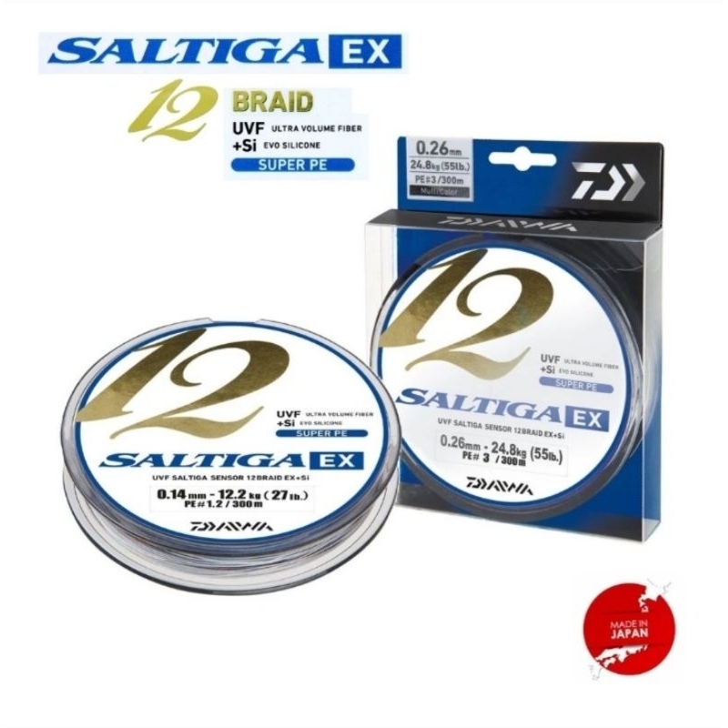 Tresse De Pêche Daiwa UVF Saltiga Dura X8 Si2 PE - 200 M - Fabriqué Au Japon - Neuf