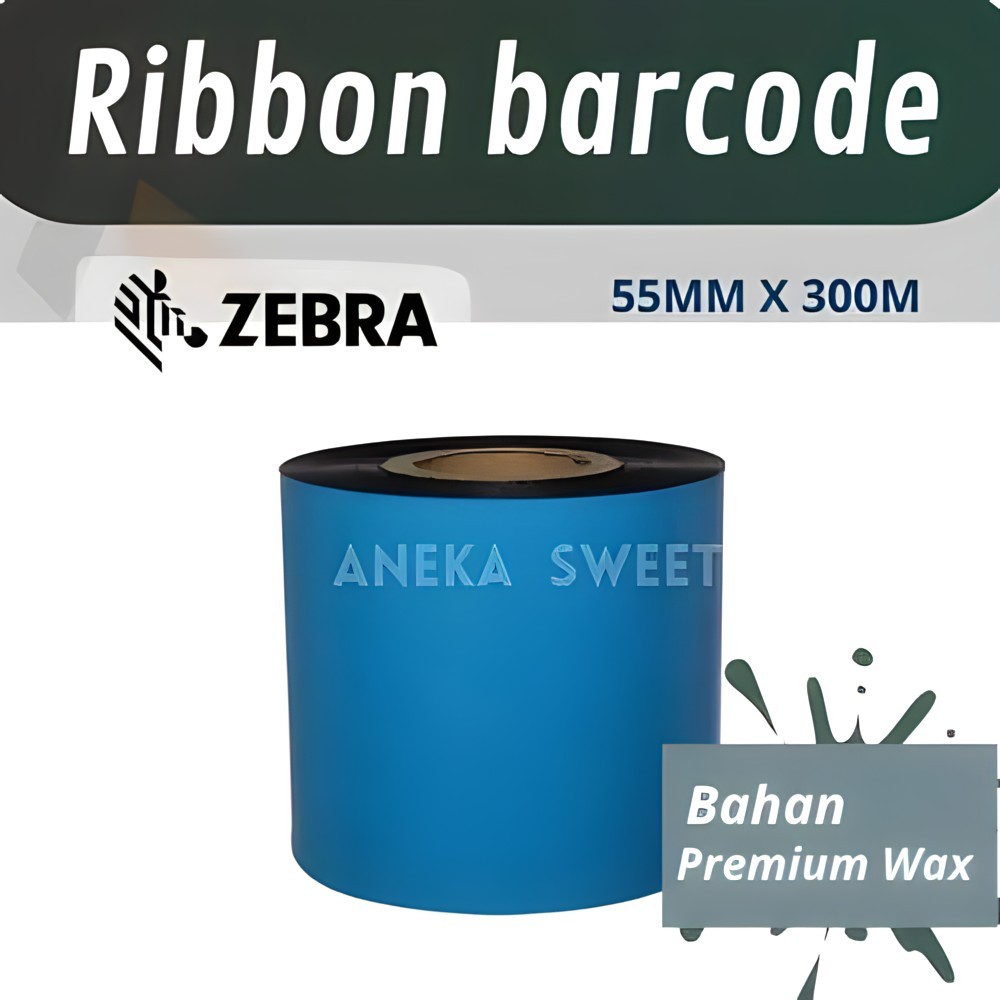 Jual Ribbon Premium Wax 55mm X 300m Core 1 Inchi ( Face Out ) / Pita ...