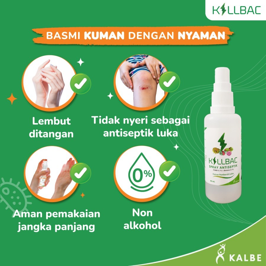 Jual Apotek Jaya Cairan Pencuci Luka Kilbac Killbac 350 ml / Spray dan ...