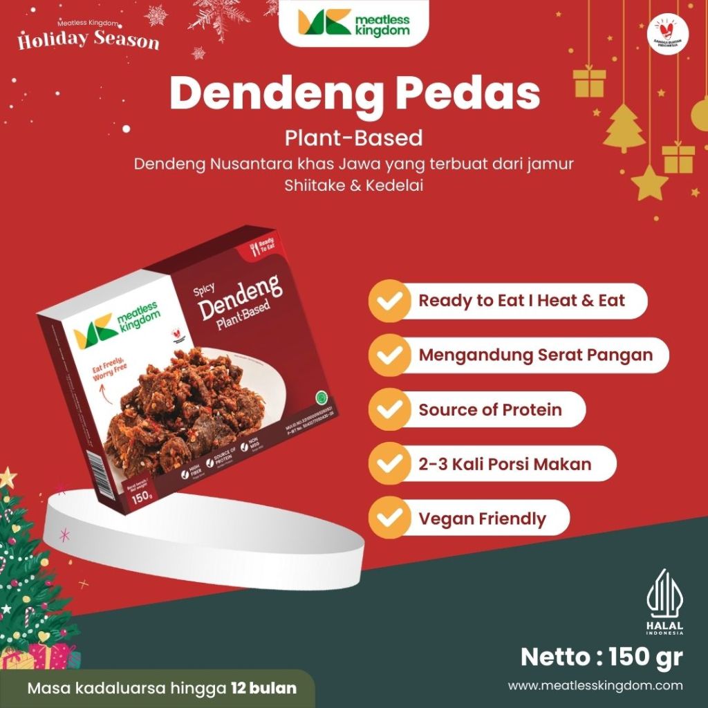 Jual Meatless Dendeng Pedas 150gr Halal Makanan Siap Saji