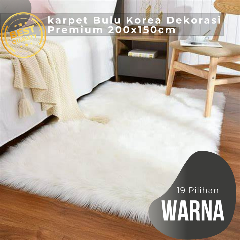 Jual Karpet Bulu Korea Ukuran Jumbo Bisa Di Jadikan Untuk Alas Meja ...