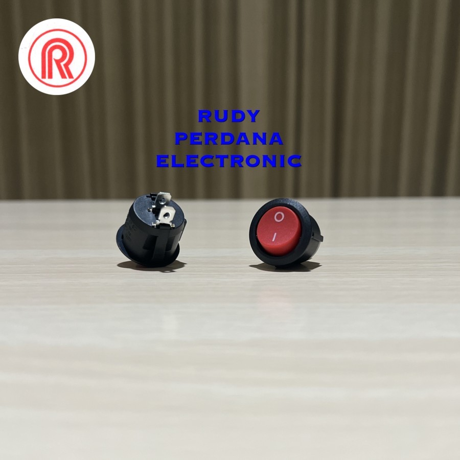 Jual SWITCH ROCKER SAKLAR ON OFF 2 PIN BULAT 6A 250V 10A 125V RED MERAH ...