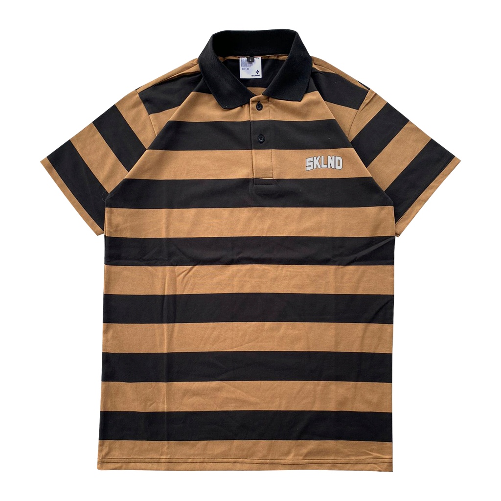 Jual Skullend Kaos Rugby Polo Salur T Shirt Oversize Stripe Pria Wanita