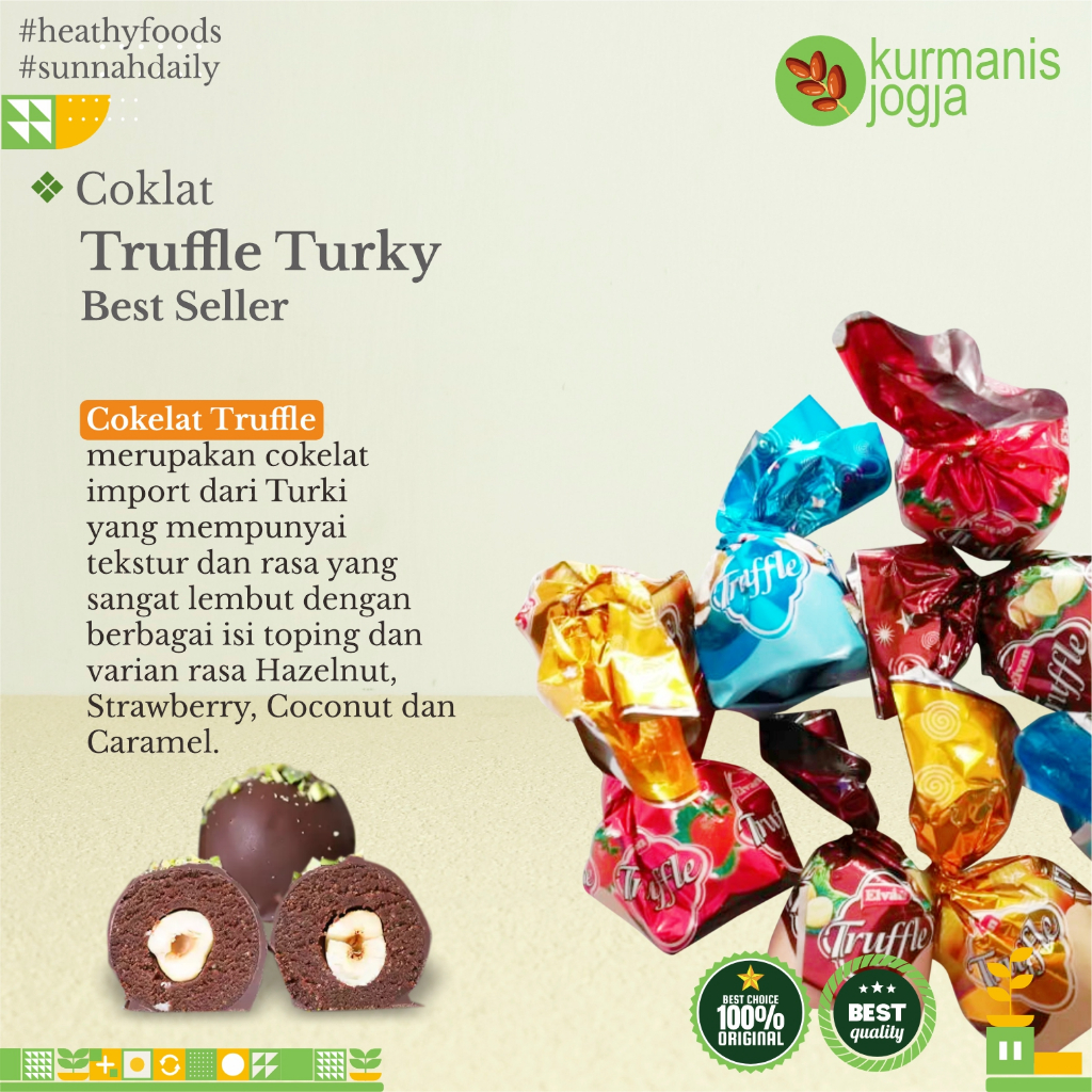 Jual Elvan Truffle Chocolate Premium Mix Varian Coklat Original Import ...