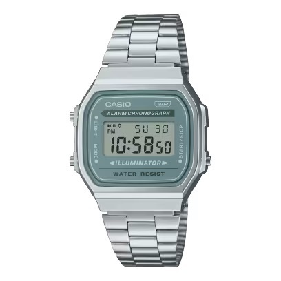 Jual Casio Original Vintage A168WA 3A Jam Tangan Unisex Digital Retro Stainless Steel Silver Shopee Indonesia
