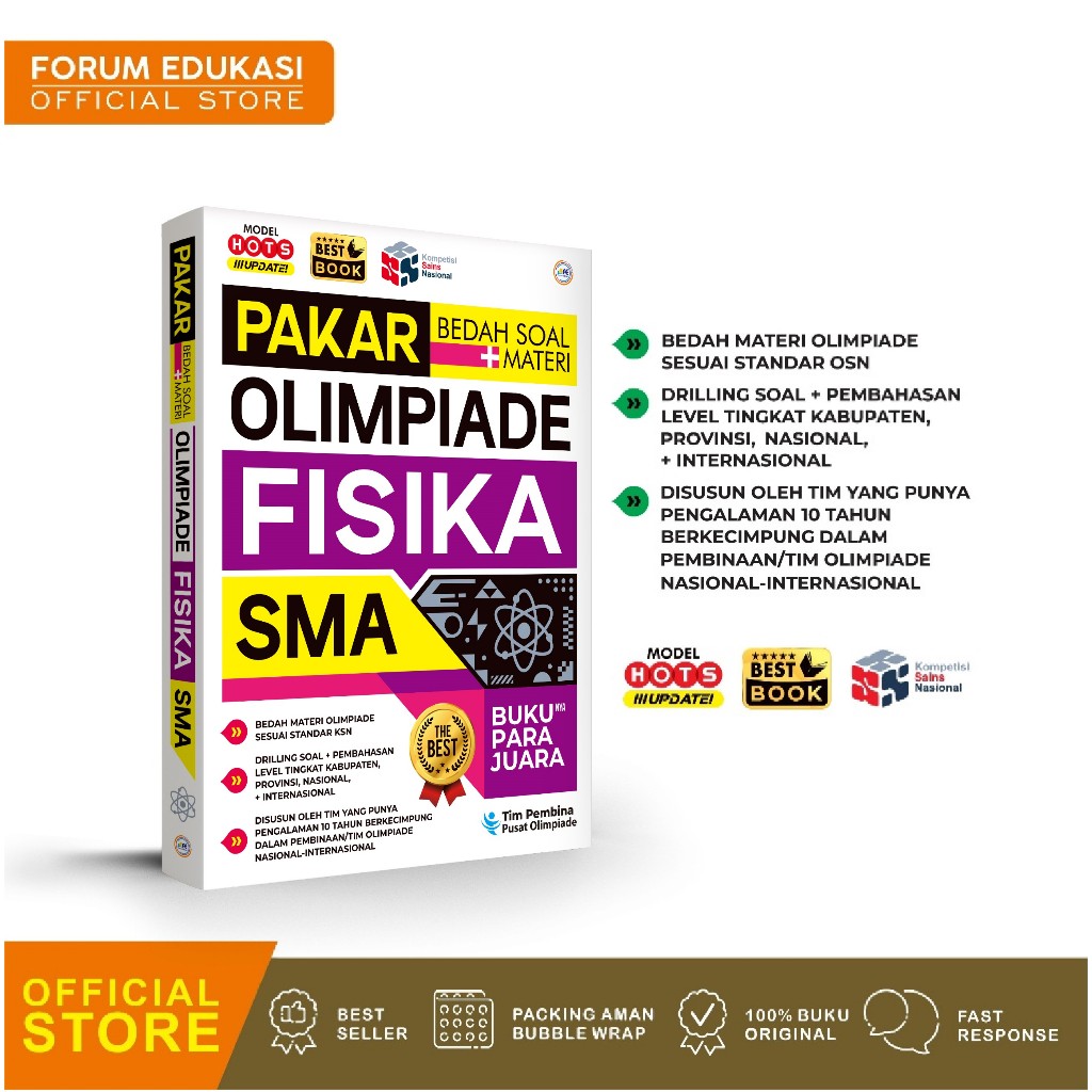 Jual BUKU KSN OSN 2025 SOAL DAN MATERI SMA PAKAR BEDAH SOAL MATERI