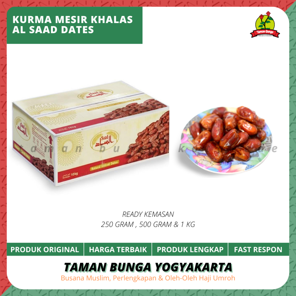 Jual KURMA KHALLAS / KURMA MESIR PREMIUM ASLI (100% ORIGINAL) / 1 DUS ...