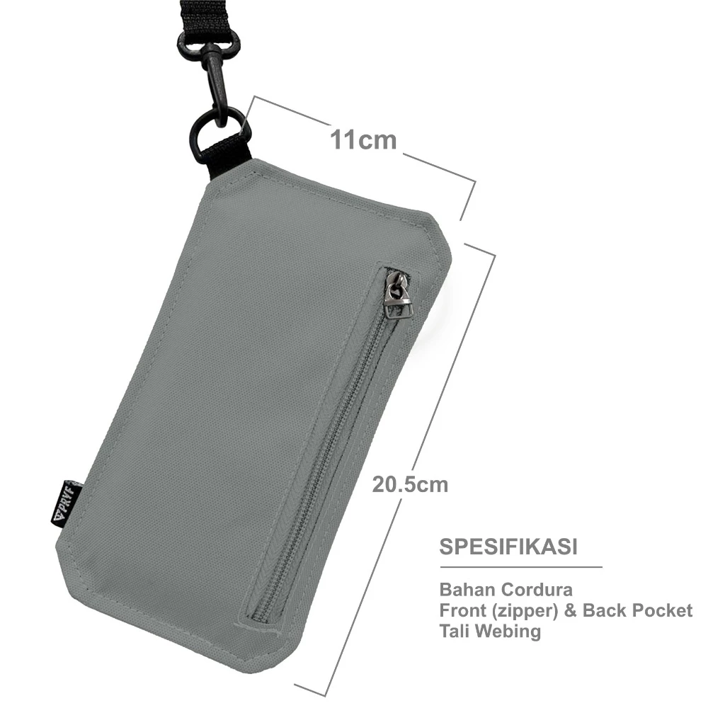 PRAYERFAITH tas HP pria multifungsi bahan Cordura bisa jadi tas selempang dan tas kalung
