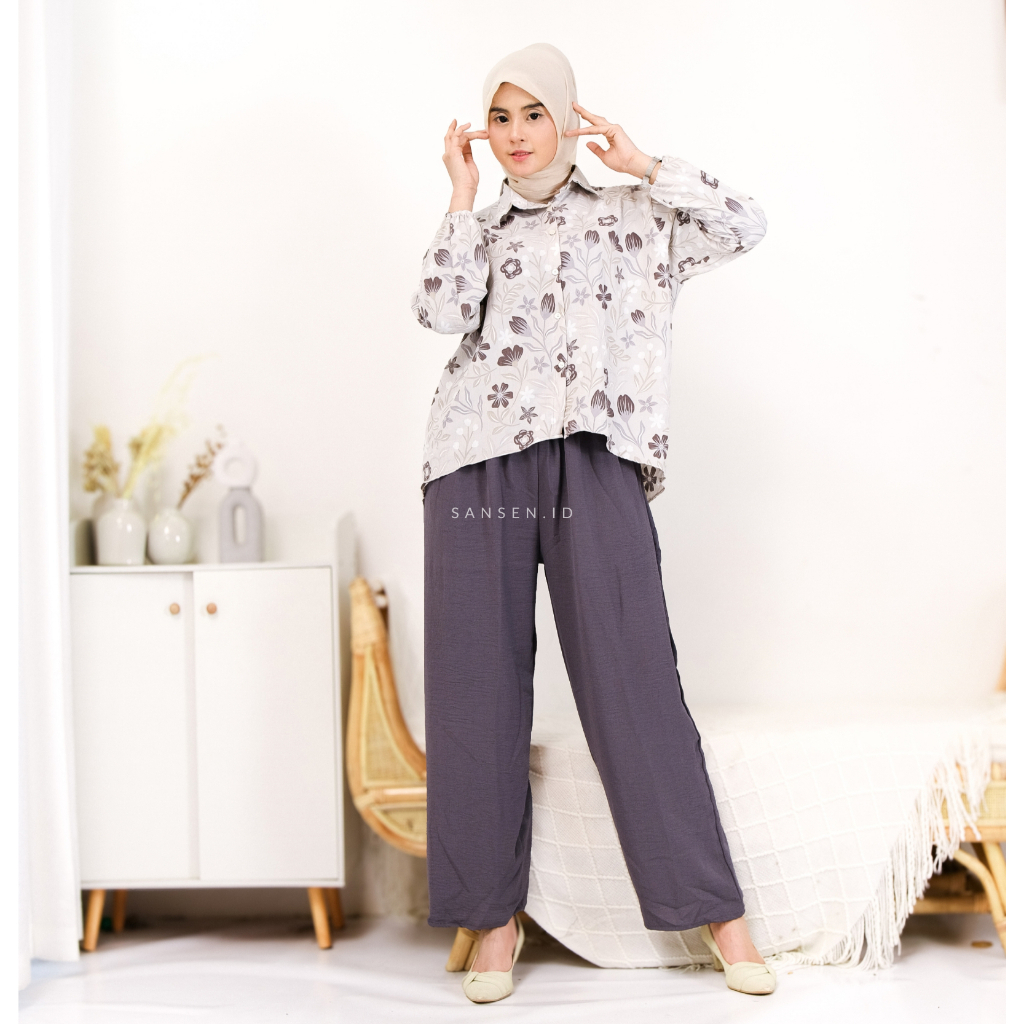 Connexion Print Floral Celana Coulotte Wanita main image 1