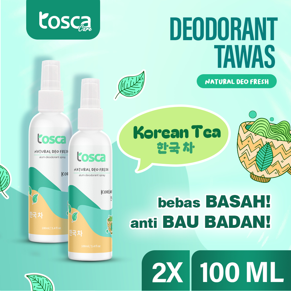 Jual Natural Deodorant Spray Tosca Anti Bau Ketiak Aroma Korean Tea ...