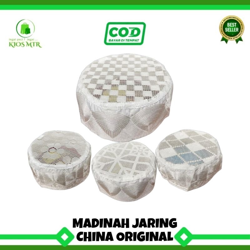 Jual Peci MADINAH JARING ORIGINAL Made In China Murah , Peci Haji