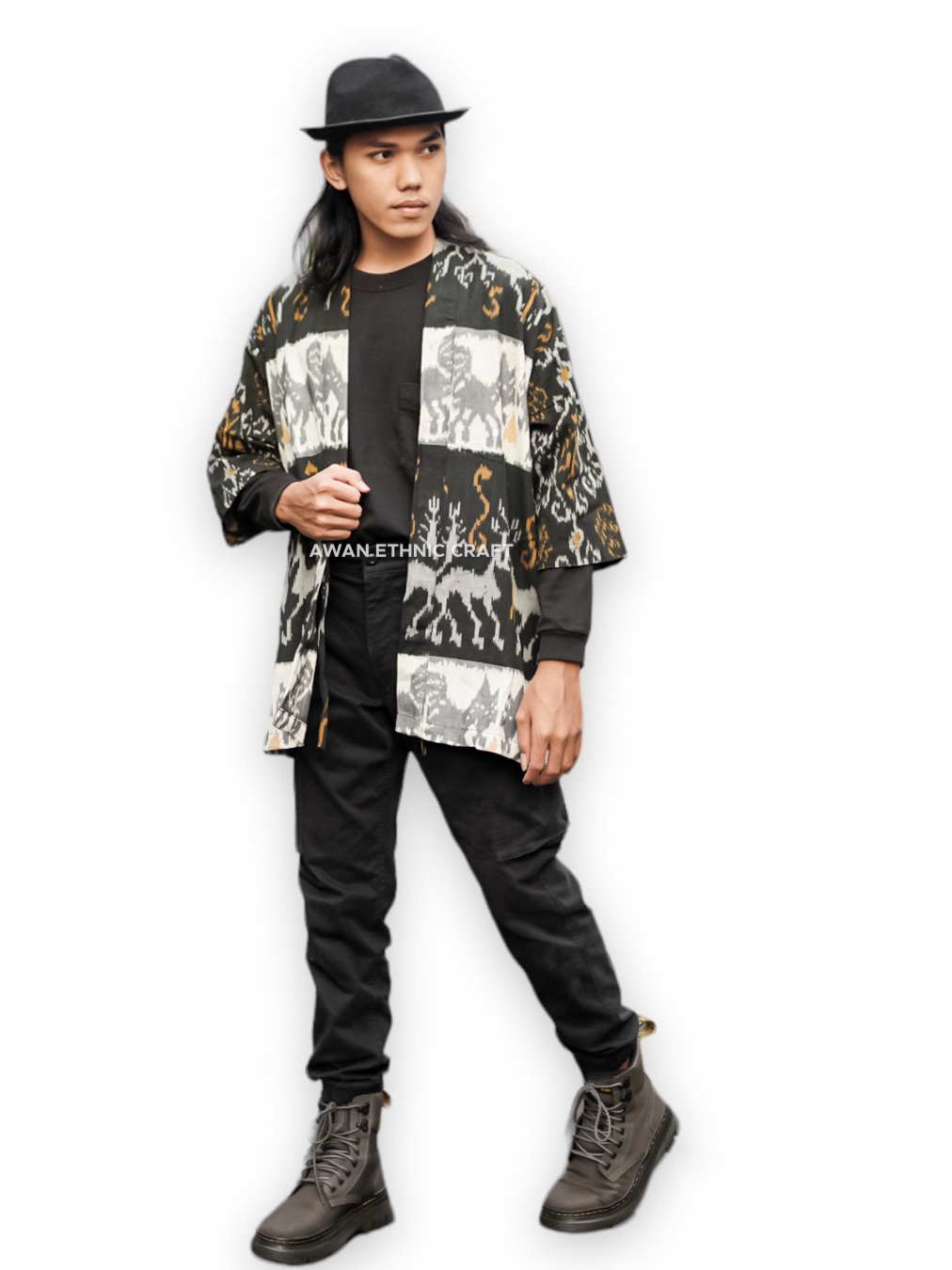 Jual Hara Outer Kimono Tenun Etnik Sumba Awan Ethnic Craft Shopee