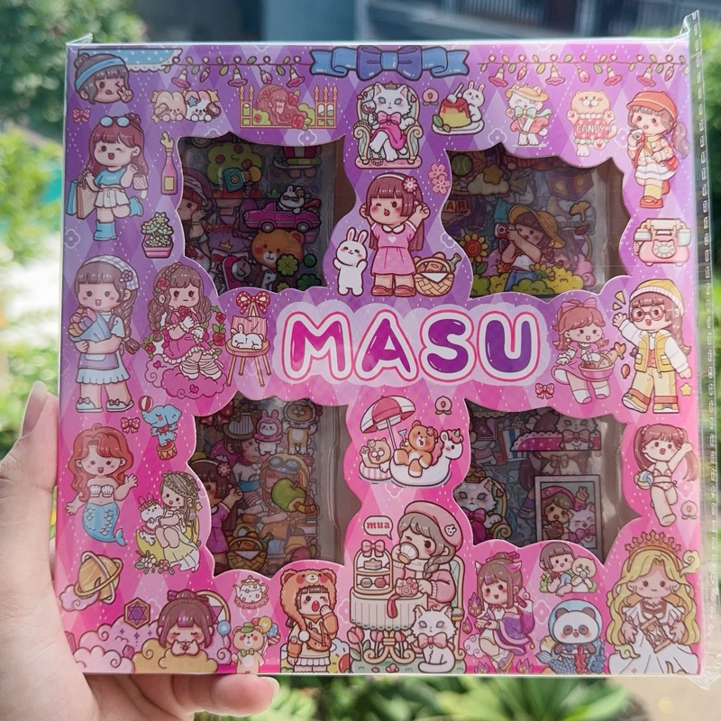 Jual Stiker Masu Viral Isi Lembar Stiker Kartun Girl Korea Scarpbook