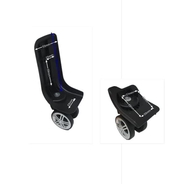 Jual Roda Koper Tinggi 2 inch Double 03 KIRI | Shopee Indonesia