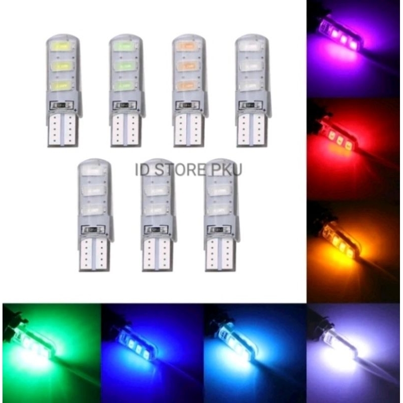 Jual LAMPU LED SENJA SEIN JELLY T10 6 TITIK MATA 12V, LAMPU SPEEDOMETER ...