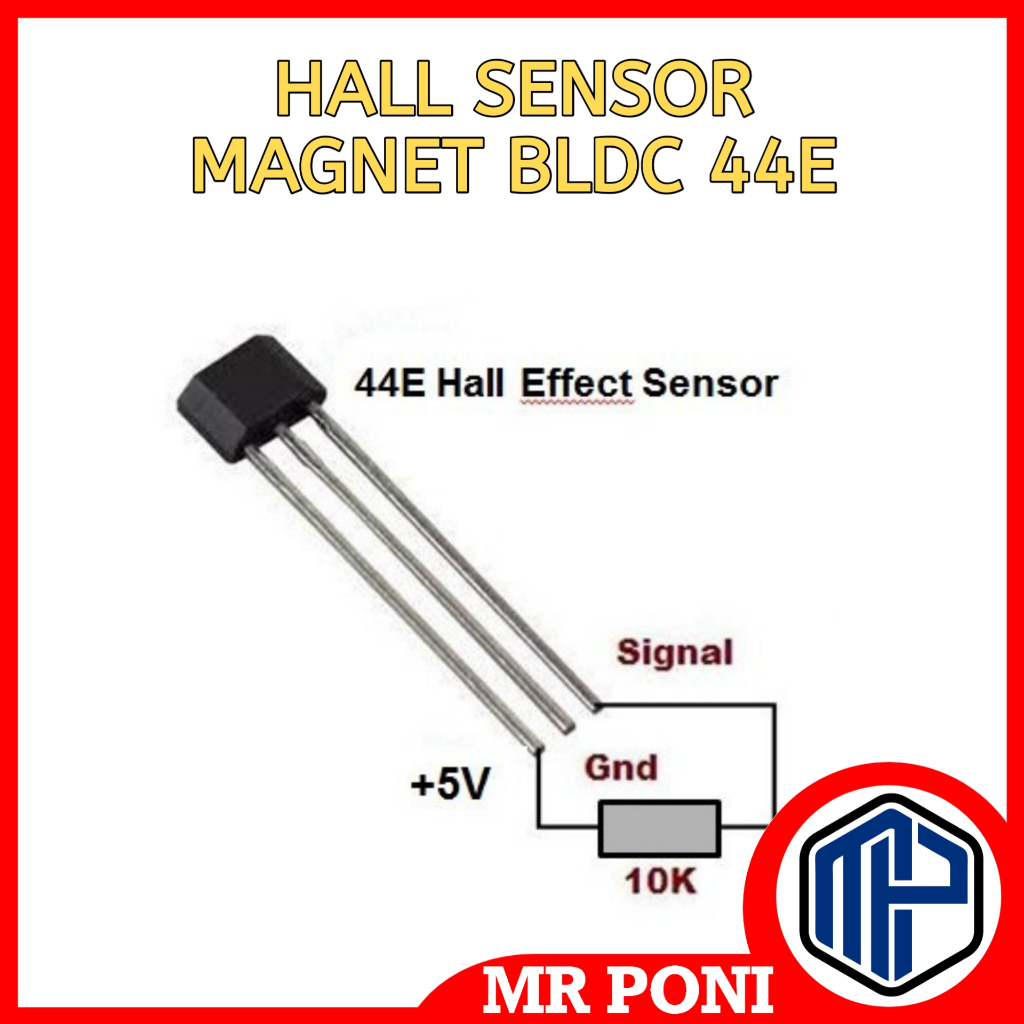 Jual Transistor Hall Sensor 44E A44E OH44E SH44E Hall Effect Sensor