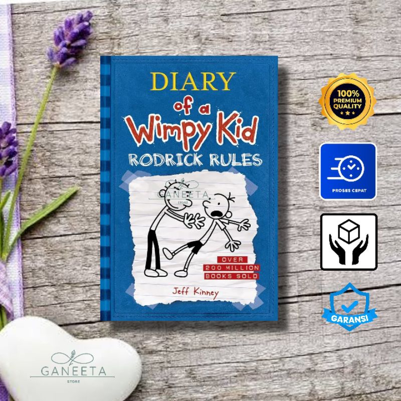Jual Novel Rodrick Rules (Diary Of a Wimpy Kid Book 2) by Jeff Kinney ...