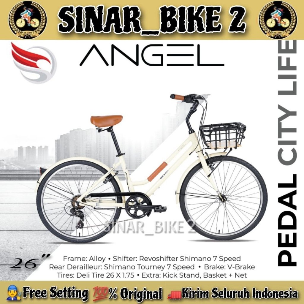 Jual Sepeda City Bike ELEMEMENT ANGEL 26 Inch Urban Classic