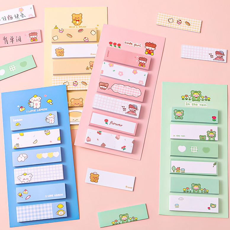 Jual Sticky Note 6 Baris 120 Lembar Karakter Lucu / Kertas Memo ...