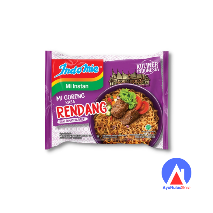 Jual Indomie Mi Goreng Rasa Rendang Gr Mi Instant Goreng Lezat Dengan Bumbu Khas Sumatera