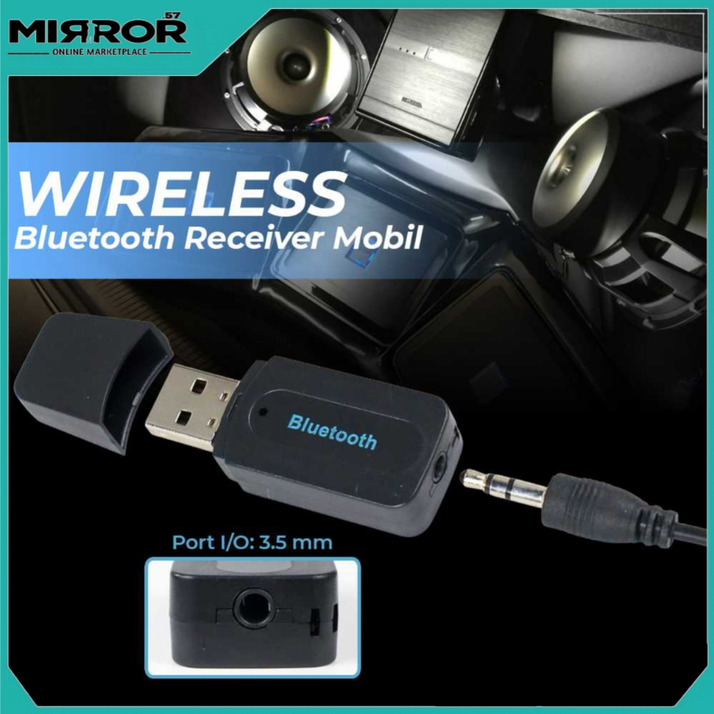 Jual USB Bluetooth Receiver Adapter + Kabel AUX 3.5mm jack Audio