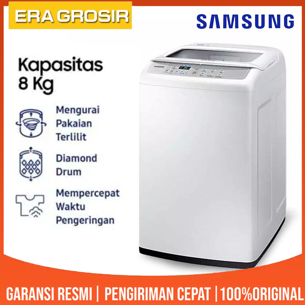 Jual MESIN CUCI 1 Tabung Top Loading SAMSUNG 80H4000/4200 Kapasitas 8KG ...