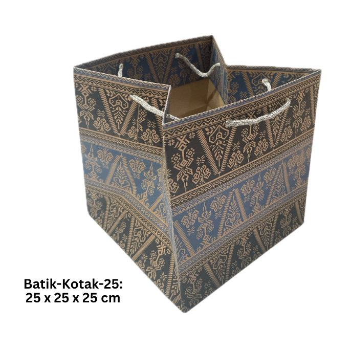 Jual Paper Bag Motif Batik Coklat Bahan Craft All Size Gr Bahan Daur