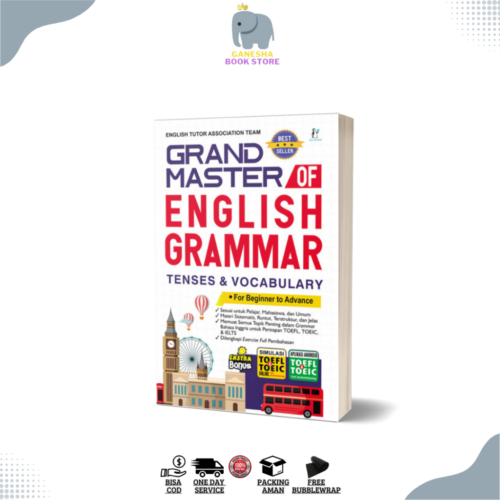 Jual Buku Grammar Tenses Vocabulary Grand Master Of English Grammar ...