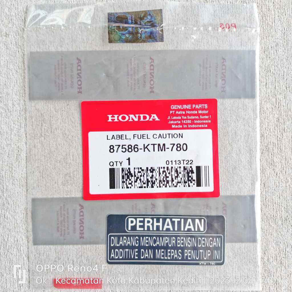 Jual Sticker-Stiker-Label Tangki-Tengki Supra-X 125 Revo Blade Cub Ori ...