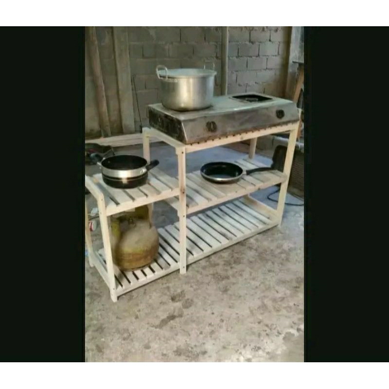 Jual meja rak kompor gas 2 tungku | Shopee Indonesia