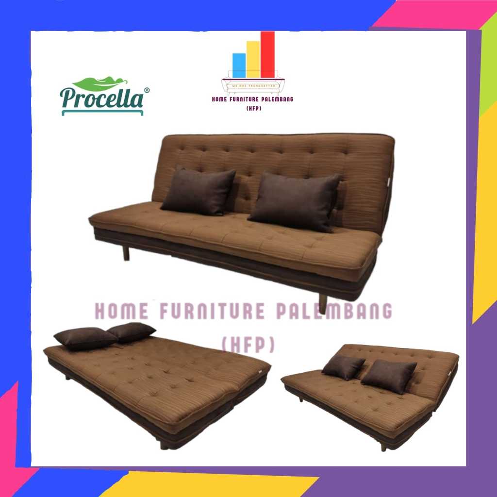 Jual sofabed procella millo sofa bed kaki besi sofa santai kursi lipat ...