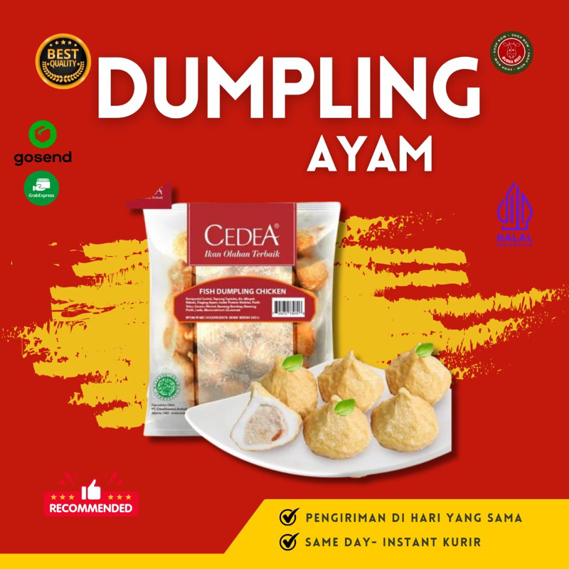 Jual Fish Dumpling Chicken Cedea 500gr | Cedea Dumpling Ayam | Olahan ...