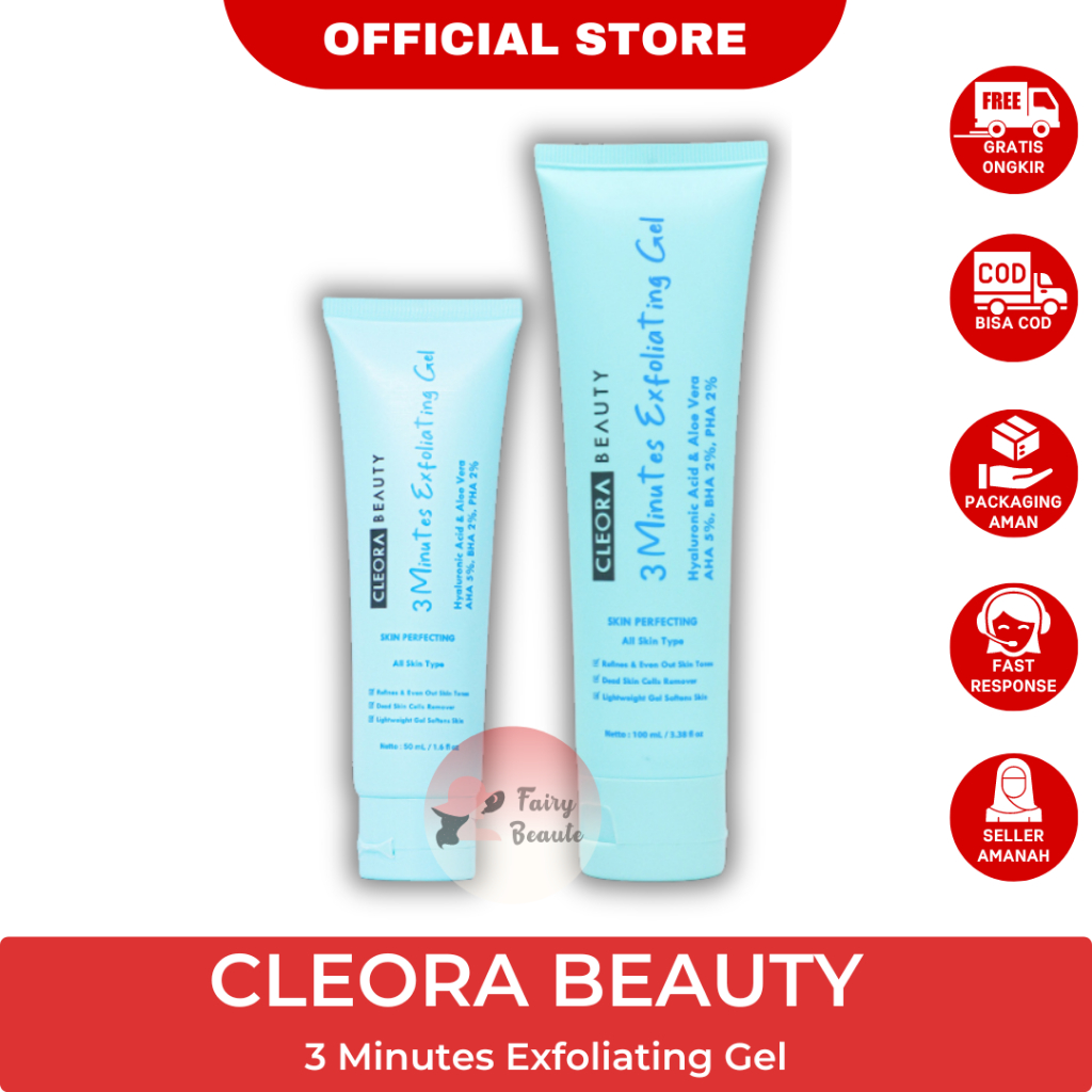 Jual Cleora Beauty 3 Minutes Exfoliating Gel Lomira Lip Serum Azrina