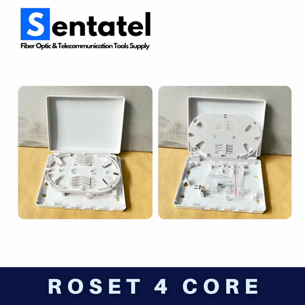 Jual ROSET FO 4 CORE / ROSET FTTH 4 CORE Lengkap Adaptor Pigtail SC UPC ...