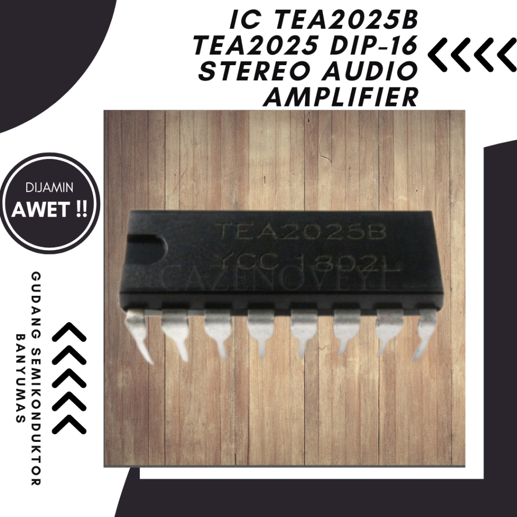 Jual IC TEA2025B TEA2025 TEA 2025 DIP16 STEREO AUDIO AMPLIFIER