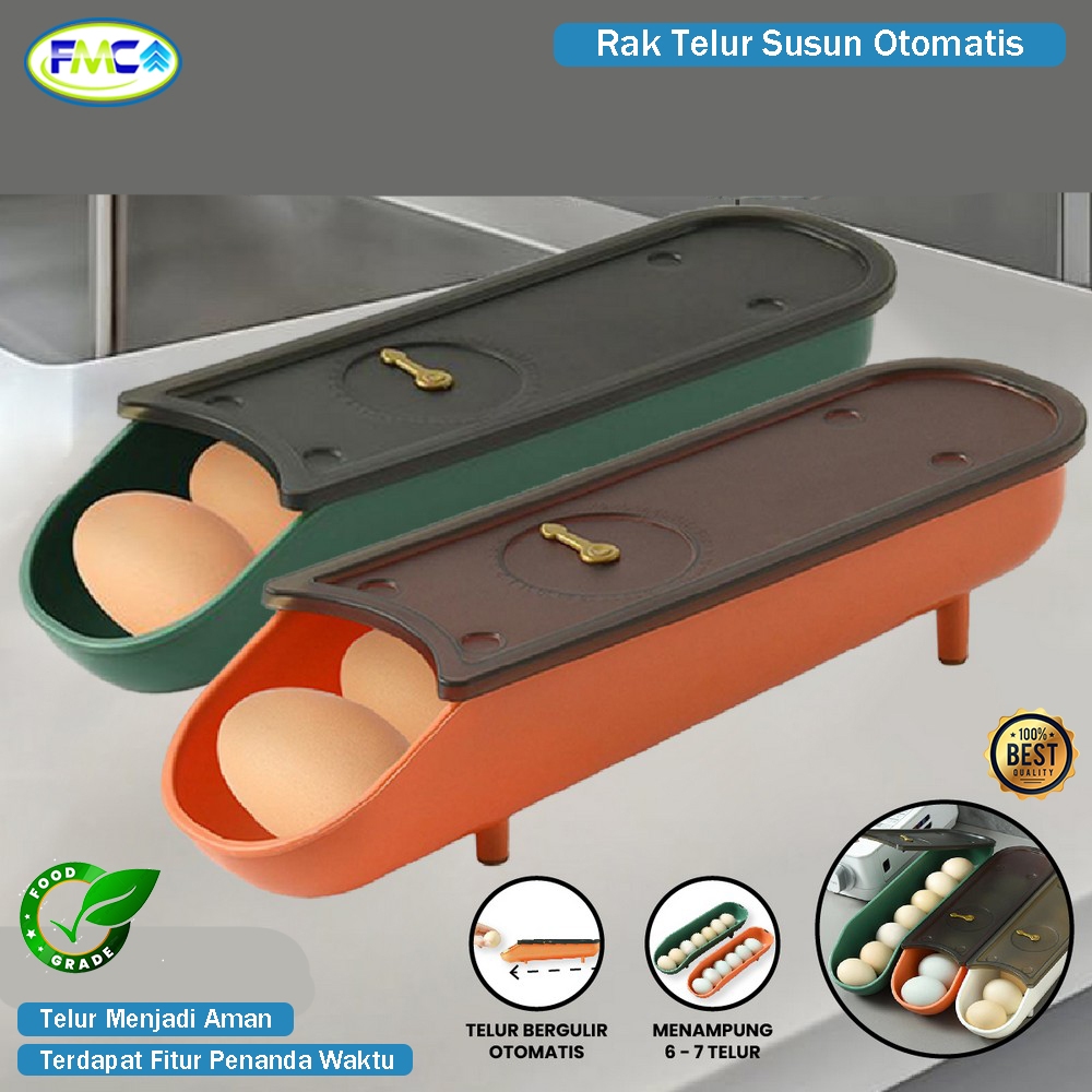 Jual Rak Telur Susun Otomatis Box Penyimpanan Telor Egg Storage Panjang ...