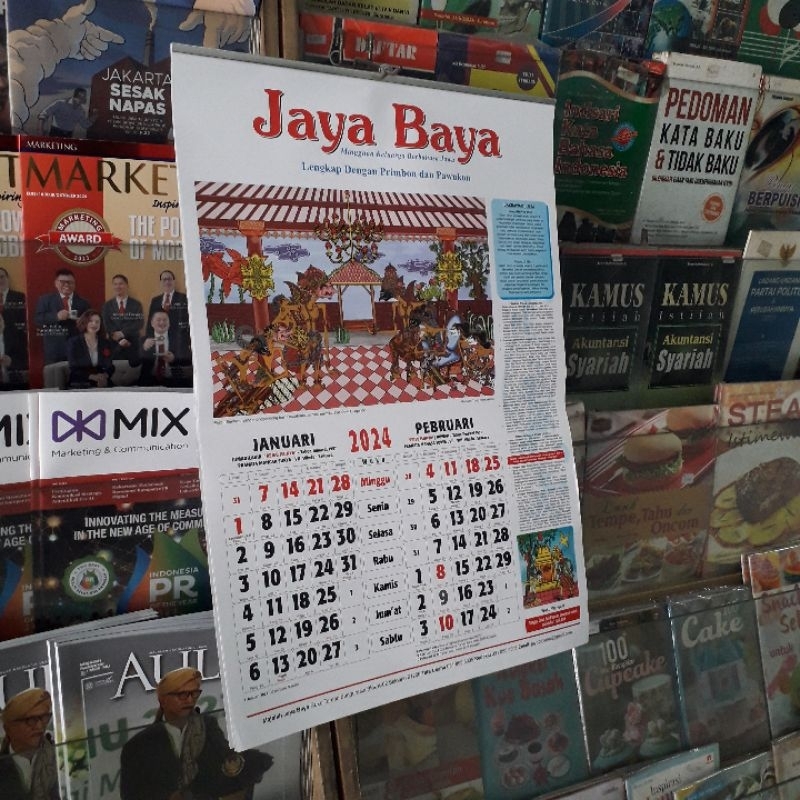 Jual Kalender Jaya Baya Tahun 2024 Shopee Indonesia 3733