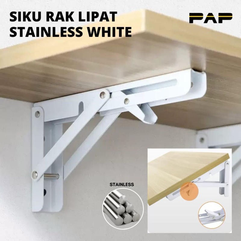 Jual Siku Rak Lipat Per 20 cm 8 inch | Bracket Siku Rak Lipat | Engsel ...