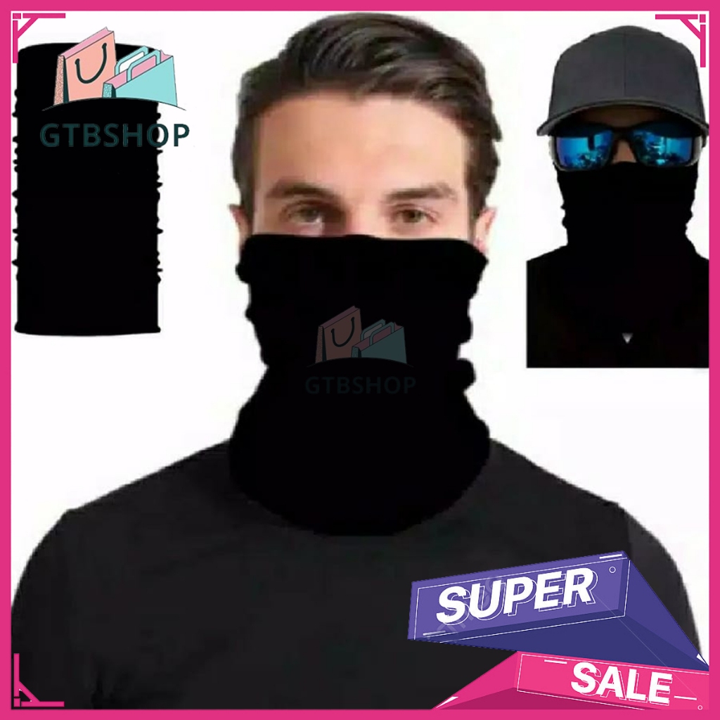 Jual MASKER BAF KEREN UNTUK ORANG KEREN BANDANA HITAM LORENG TENGKORAK ...