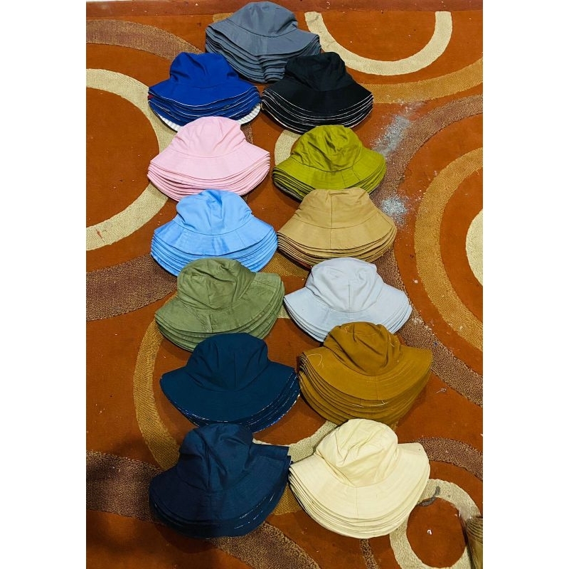 Jual topi rimba/keplek topi murah topi petani topi pemulung topi ...
