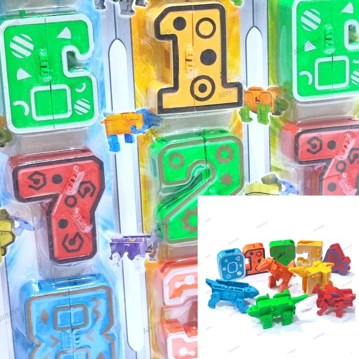 Jual Robot Angka huruf mainan edukasi anak Robot Susun Lipat | Shopee ...