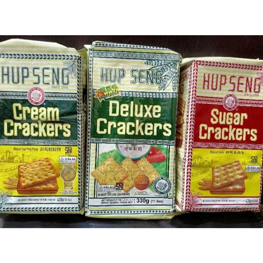 Jual HUP SENG BISCUIT VEGETABLE DELUXE CRACKERS 330 GR | Shopee Indonesia