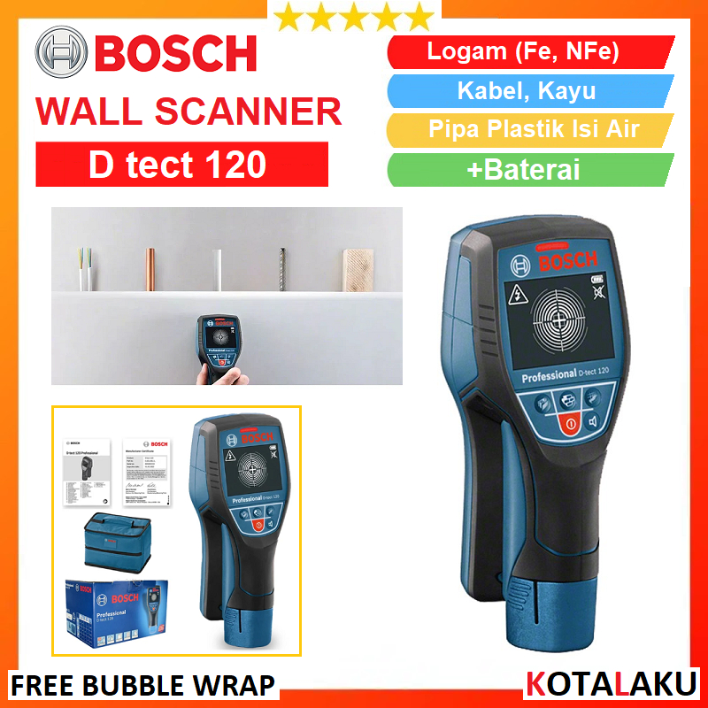 Jual Bosch Wall Scanner Detector Bosch Dtect 120 D Tect 120 Detektor