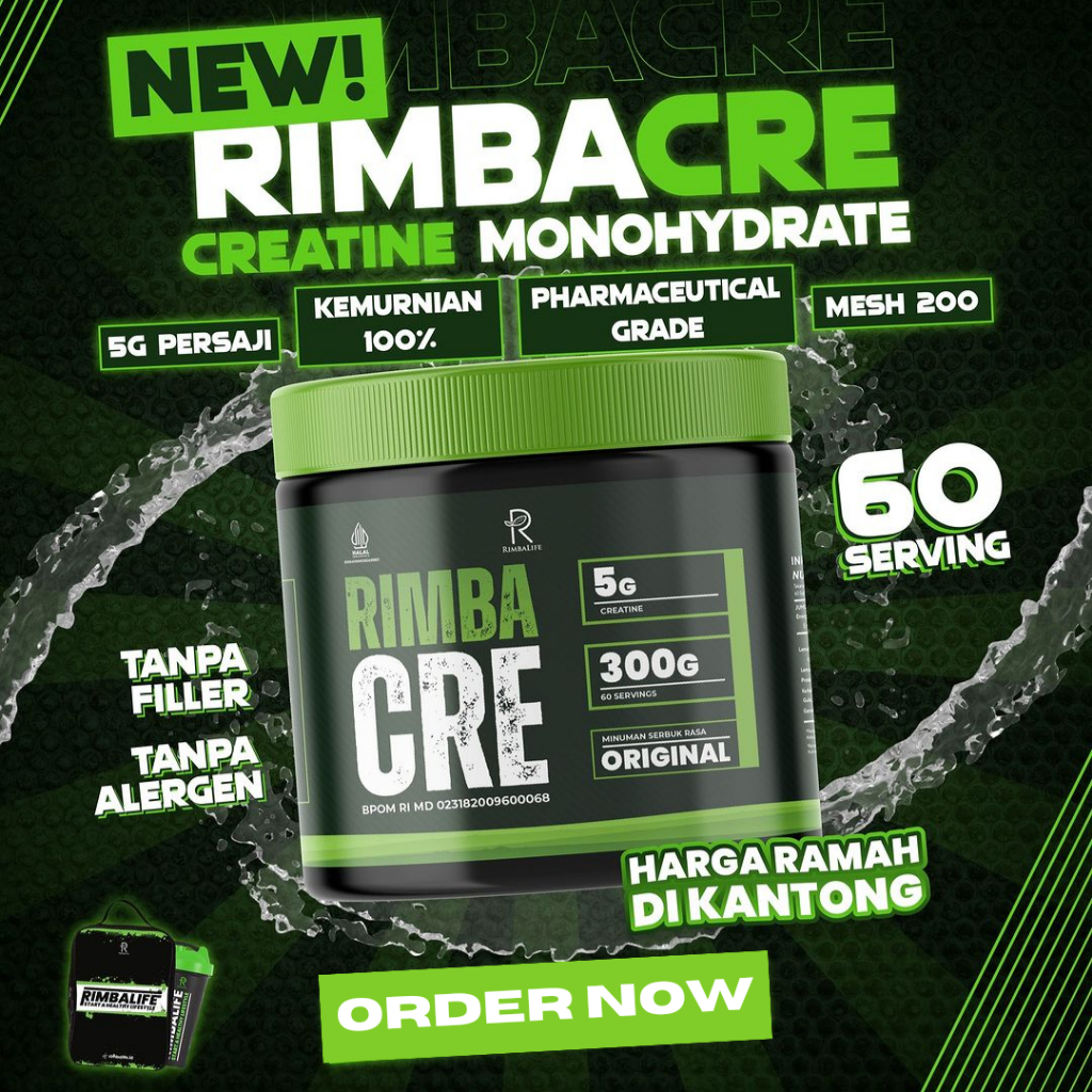 Jual Rimbalife Rimba Cre 300gr / RimbaCre Creatine Monohydrate 300 Gram