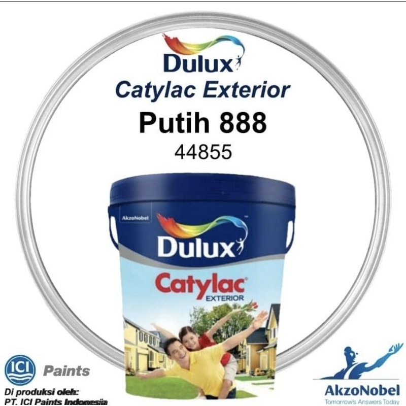 Jual Cat Tembok Dulux Catylac Exterior Putih 888 44855 5 Kg Galon Shopee Indonesia 5350