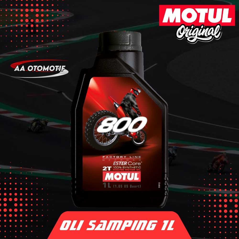 Jual MOTUL 800 2T ROAD RACING / OFF ROAD 1L OLI SAMPING 2TAK RACING IMPORT  PRANCIS ORIGINAL MOTUL