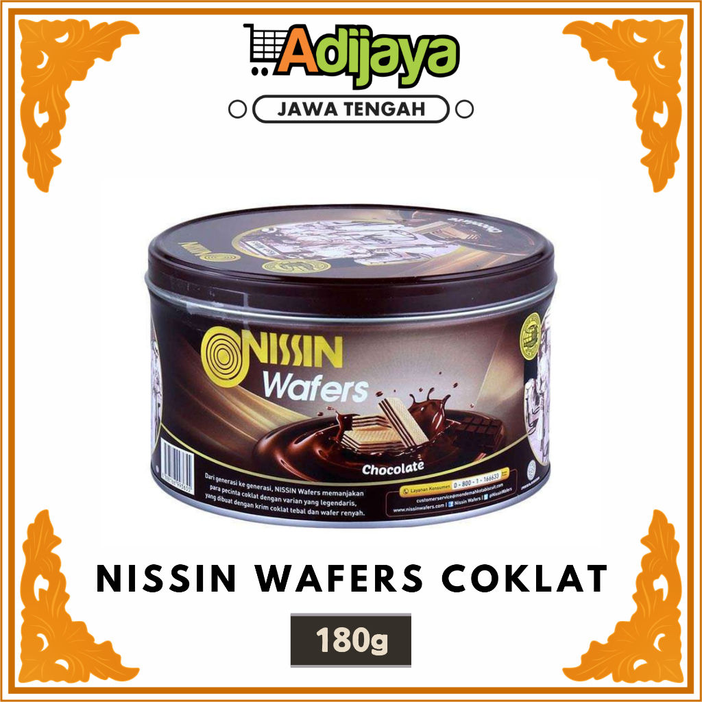 Jual Nissin Wafer Chocolate Mini Tin 180 Gram Nisin Wafer Coklat