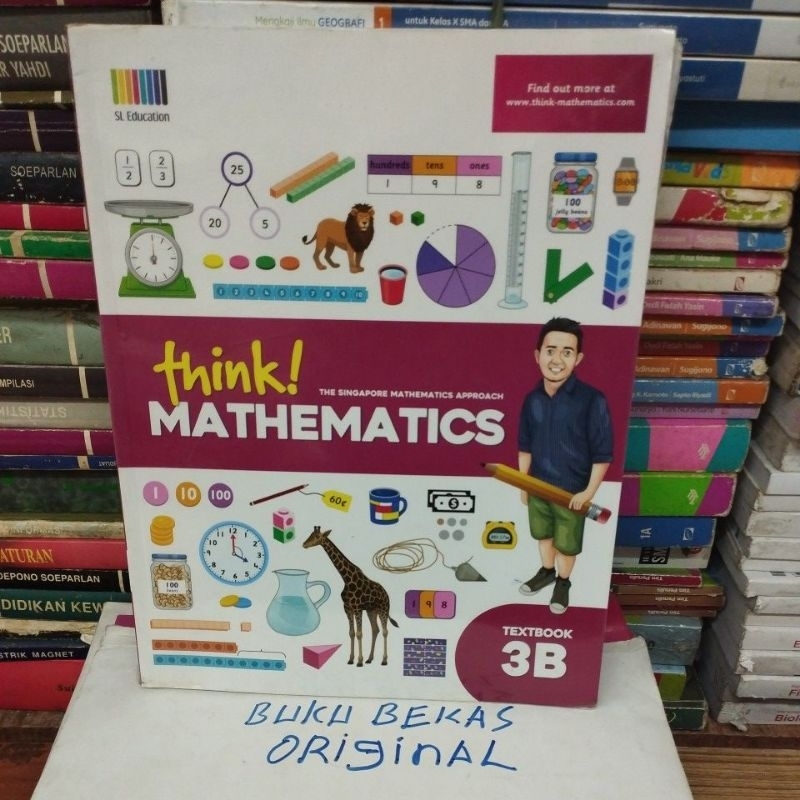 Jual think mathematics textbook 3b original bekas shopee indonesia